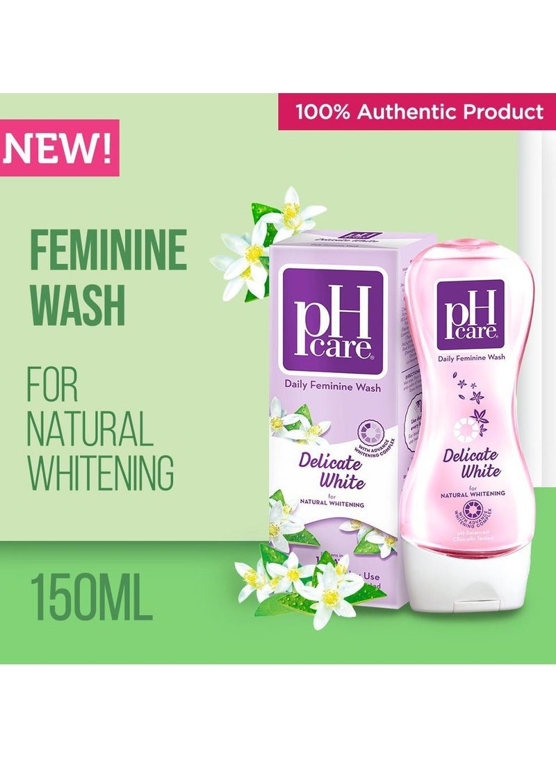 Ph Care Daily Feminine Wash Delicate White 150 ml - Image 3